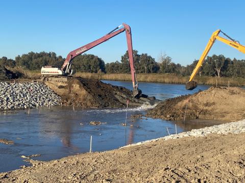 Breach at Montezuma Wetlands