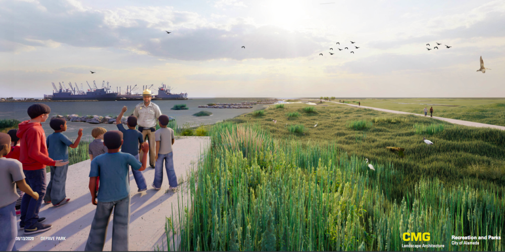 DePave Park Render photo: CMG, City of Alameda