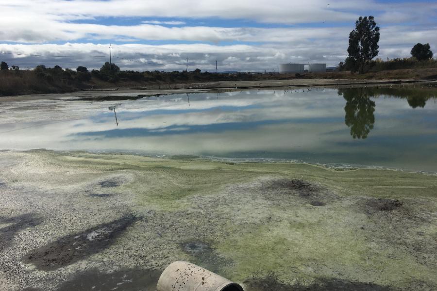 San Leandro wastewater storage basin 