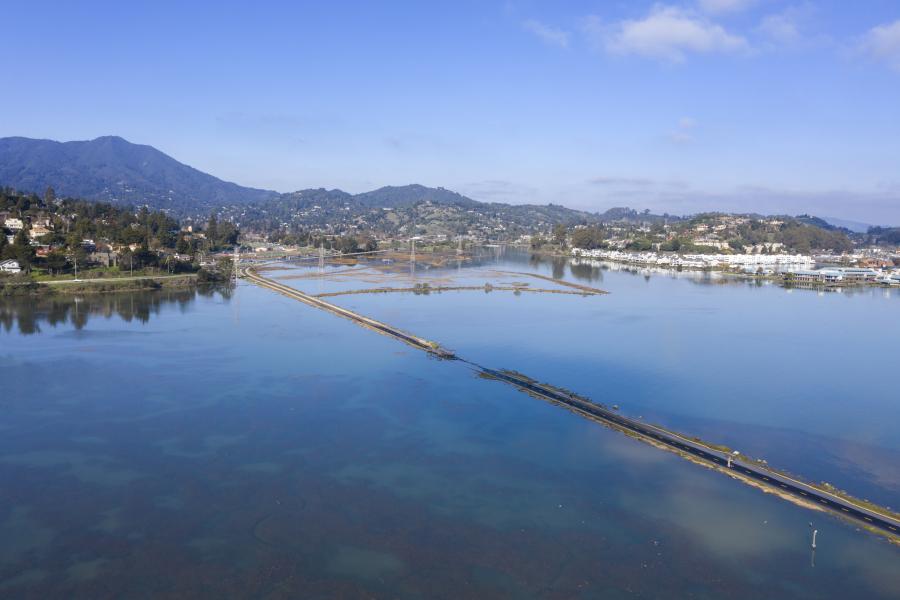 Image of flooded Marin